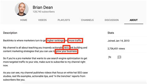 youtube description samples.